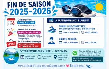 Fin de Saison 2025 2026