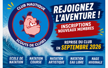Inscription nouveaux membres 2026/2027